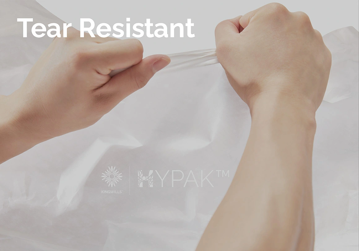 Tear Resistant Flexible Hypak Flashspun