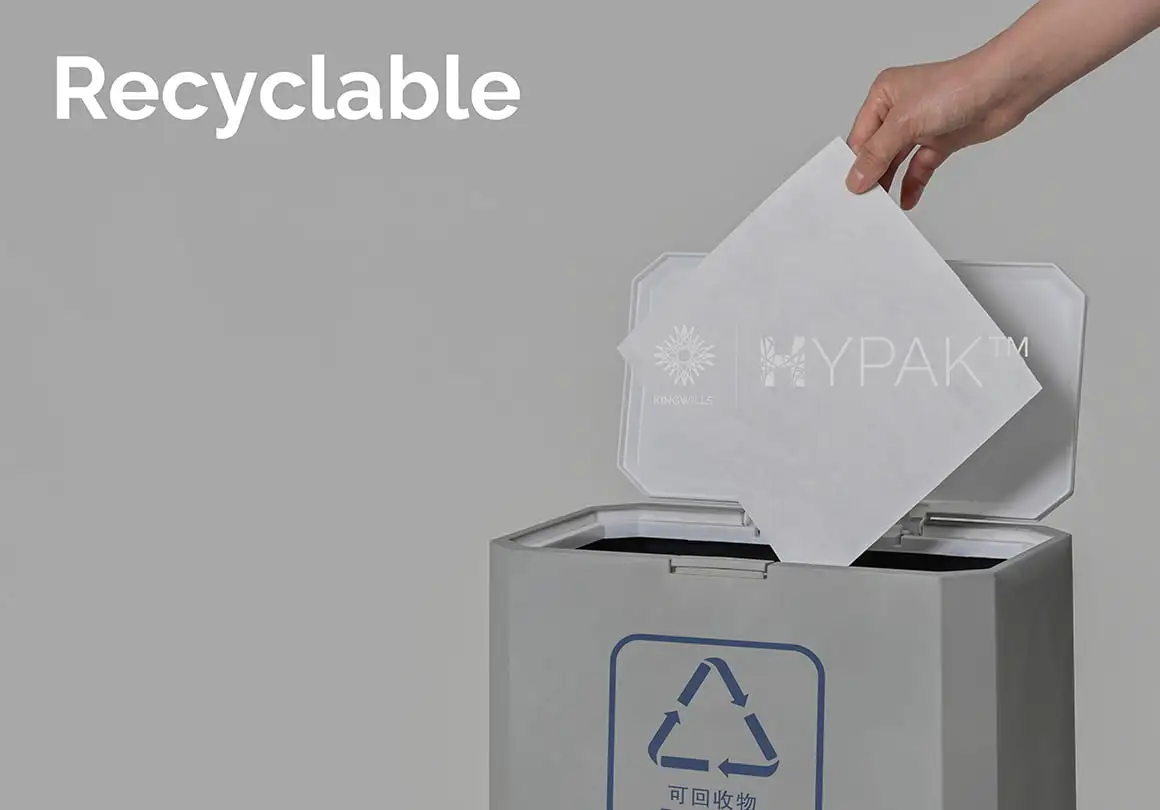 Recyclable Hypak Flashspun